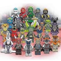 24 Ninja minifigūrėlių rinkinys Kai Jay Sensei Wu Master konstravimo kaladėlės Žaislai-Xin