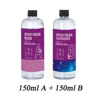 Clear Epoxy Resin Kits 10.4/17.6/33.8oz DIY 1:1 Ratio Fast Curing Heat Resistant For Jewelry Wood Table Top Flower Preservation