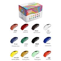 60ml 24-Color Non-Toxic Acrylic Paint Set for Kids' DIY Art Projects 12 spalvų spalva