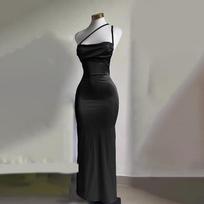Nauja madinga vasarinė seksuali ilga suknelė be rankovių, elegantiška, vakarėlio stiliaus, su petnešomis, ilgomis suknelėmis, moteriška vientisa spalva, moteriški drabužiai M tamsiai raudona spalva