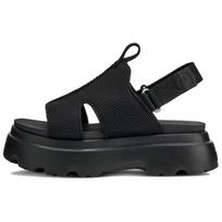 UGG Brisbane audinio kasdienės patogios šlepetės 5,7 cm moteriškos basutės juodos 1167470-BLK 37