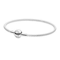 Pandora Moments Tinklelio 925 Sidabro Apyrankė Moteriška apyrankė 596543 Box,19 CM