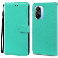 POCO F3 dėklas piniginė odinis atverčiamas dėklas Xiaomi POCO F3 M2012K11AG telefonui Dėklas POCO F3 Apsauginis dangtelis Fundas Korpusas For POCO F3 dangaus mėlyna spalva