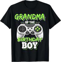 Grandma of the Birthday Boy Matching Video Game Birthday Gift Unisex T-Shirt S