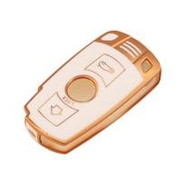 TPU automobilio raktų dėklo dangtelis, skirtas BMW X1 X5 X6 Z4 E90 E60 E70 E87 3 5 6 serijos M3 M5 laikiklio korpusas Fob raktų pakabuko priedai balta