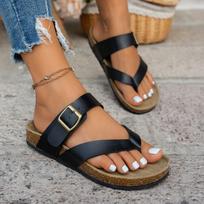 New Large-sized Anti-slip Beach Shoes and Flip-flops 36 juoda