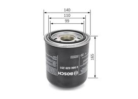 Oro džiovintuvo kasetė, suspausto oro sistema BOSCH 0 986 628 251