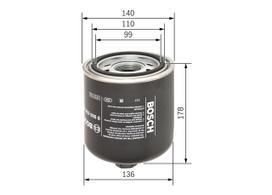 Oro džiovintuvo kasetė, suspausto oro sistema BOSCH 0 986 628 252