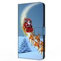 Case For Sony Xperia 10 VII VI  IV V III II Relief Stand Book Flip Leather Case Magnetic Wallet Protector Merry Christmas Cover Xperia 10 VII