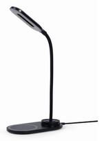 Gembird Desk lamp with wireless charger, Black | Cool white, warm white, natural 2893-7072 K | Compatible with Qi-enabled phones or tablets