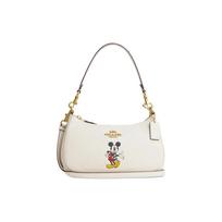 Coach x Disney Pelėdos Mikio Odinė Teri Pečių Rankinė Baltos Spalvos Basic Set (Bag+Dust Bag)