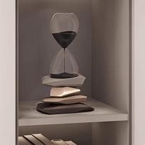Modern Minimalist Hourglass Timer Feng Shui Decor Creative Home Ornament Kids Birthday Gift juoda