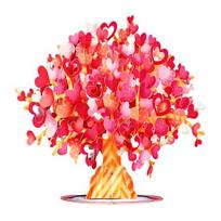 Pop-Up Wildflower Valentine's Card 3D Paper Flower Bouquet Greeting Card Foldable Romantic Floral Cards for Birthday Mother's Day Anniversary G