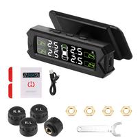 Saulės energijos automobilių TPMS automatinės apsaugos signalizacija padangų slėgio jutiklio temperatūros įspėjimas padangų slėgio stebėjimo sistema taupykite degalus