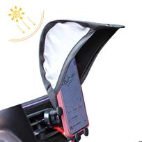 Telefono saulės atspalvis Blokuojantis akinimą Telefono apsauga nuo saulės Skėtis Telefono apsauga nuo saulės Motociklo Automobilio Interjero Telefono Laikiklio Priedai silver coated cloth sidabras