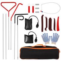 21PCS Car Door Tool Kit Inflatable Air Pump Auto Window Door Open Fixing Gripper Tools Long Reach Kits With Carrying Bag oranžinė