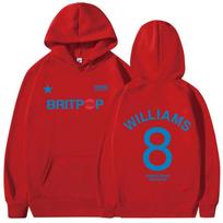 Robbie Williams Britprwp 8 Tour 2025 Spausdintas Hoodie Vyriškas Hip Hop Fleece Megztinis su Gobtuvu Laisvas Ilgomis Rankovėmis Per Dydį Gobtuviniai Megztiniai S red