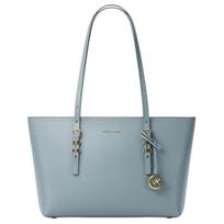 Michael Kors Quinn reguliuojamo peties dirželio rankinė moteriškos rankinės auksinė šviesiai mėlyna 30T5GQNT2L-CHAMBRAY Basic Set (Bag+Dust Bag) gray
