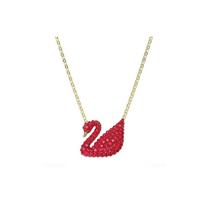 Swarovski Elegantiškas parašo gulbės pakabukas Karoliai moterims Raudonas auksas 5604191 Box+Shopping Bag