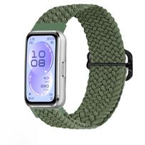 Adjustable Elastic Nylon Braided Strap For Huawei Band 11 11Pro Men Women Replacement Bracelet Wristband For Huawei Band 11 Pro žalia