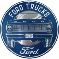 Vintažinis metalinis skardinis ženklas Ford F-150 pikapas Sienos menas Retro garažo dekoracija automobilių entuziastams