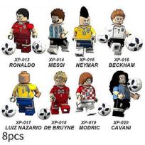 8-asis Pasaulio čempionatas Kataras Ronaldo Messi Neymar Minifigūrėlės Surinktos Mini Statybinės Detalės Veiksmo Figūrėlės Žaislas Vaikui Dovana