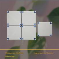 Nanyang Retro Gėlėtos Mėlynos ir Baltos Keraminės Plytelės Vonios Sienoms 100x100 mm stilius 1 spalva