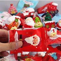 Christmas Blind Bags Miniature Blind Boxes Mini Cute Santa Claus Dolls Kid's Gifts Toys Decorative Small Ornaments Random Model 5pcs