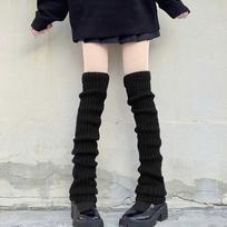 Over Knee Leg Warmer Lengthened 70cm JK Uniform Long Socks Lolita Knitted Boot Socks Pile Up Socks Foot Warming Cover 70CM juoda