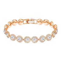 Swarovski Angelic Collection Žvaigždės pakabukas Rožinio aukso apyrankė Moteriška apyrankė 5240513 Box (Random Color)