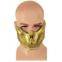 Nauja Mortal Kombat 11 Skorpiono Pusės Veido Latekso Kaukė Helovino Cosplay Kostiumui Latex Mortal Kombat