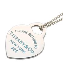 Naudotas TIFFANY&Co. Vėrinys Grįžti prie širdies pakabuko Sidabras925 3,5g Sidabras TIFFANY & Co. Mėlyna lėkštė