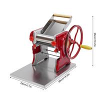 Electric Pasta Machine, 3mm Pasta Machine, Pasta Maker, Commercial Pasta Machine, Manual Pasta Machine, Noodle Maker raudona