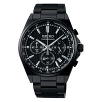 SEIKO SELECTION SBTR037 S serijos Chronometras Data Visiškai juodas Nerūdijančio plieno [Seiko Laikrodis] Vyriškas Laikrodis, Maitinamas baterija Kvarcinis, Funkcija, Tachimetras,