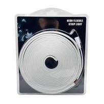 5M Lauko Vandeniui atspari 12V USB Lanksti LED juosta Neoninės šviesos Apšvietimas Žaidėjų miegamojo dekoracija with wire interface balta