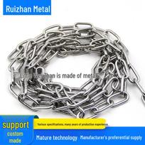 304 Stainless Steel Chain: Long/Short Link, Railing, Lifting, Chandelier, Decorative, Iron Chain Chain 1.2mm