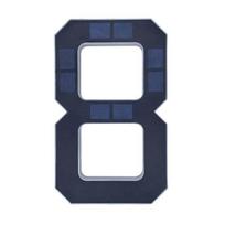 Saulės apšviestas namo numeris Lauko apšviečiamas LED adresas Atsparus vandeniui Modernus namo numerio šviestuvas Adreso ženklas lauko priekinėms durims 8