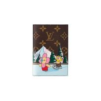 Louis Vuitton Passport Cover Monogram Coated Canvas Women Accessories Pink M82621 Basic Set (Bag+Dust Bag)