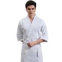 Chef Uniform with Apron Adjustable Waist Strap Unisex V-Neck Crossover Style Chef Jacket Professional Kitchen Workwear M balta