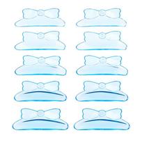 5 poros lipnios formos silikoniniai blakstienų rietikliai, blakstienų pakėlimo ir laminavimo pagalvėlės, 3D blakstienų priauginimo suktukai, priedai, įrankiai mėlyna
