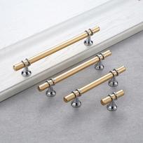 Modernios juodos virtuvės spintelės ir spintos rankenėlės 128mm juoda