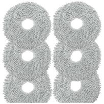 6 vnt. šluostės pagalvėlių pakeitimas Dreame L10s Ultra/L10 Ultra robotų dulkių siurblių dalims, daugkartinio naudojimo drėgnos šluostymo pagalvėlės CHINA