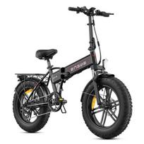 Sulankstomas elektrinis dviratis 20  - ENGWE - EP-2 BOOST - Nuimama 48V 13Ah baterija - Nuvažiuojamas atstumas 120 km - Shimano 7 pavaros juoda