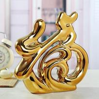 Modernūs minimalistiniai papuošalai Galvanizuoti keraminiai aukso ir sidabro amatiniai papuošalai Namų svetainės darbo dekoracija Dekoracija Silver Fu white