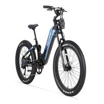 CYRUSHER Trax 2.0 Visureigis Elektrinis Dviratis, 52V 20Ah Baterija, 4-Svirties Pilna Pakaba, Shimano 9 Greičių mėlyna