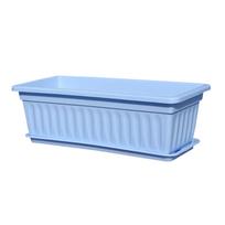 Stačiakampis plastikinis gėlių vazonas / daržovių sodintuvas One Size mėlyna