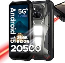 DOOGEE V MAX LR 5G mobilusis telefonas 36GB+512GB 6.78  ekranas 20500mAh 200MP Android 15 juoda