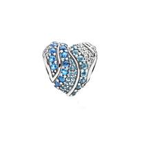 Pandora Gradient Blue Ocean Heart 925 Silver Jewelry Accessories Women Jewelry 797015NABMX Blue,F