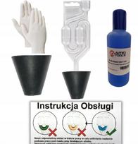 CO2 galvutės tarpinės testerio skysčio rinkinys, Testas