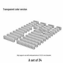 Transparent Nylon Braided Cable Organizer Clip with Embossed Line Management for Computer Power Cords white